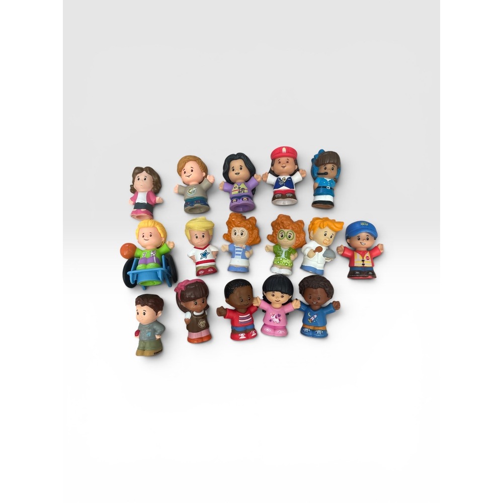Fisher-Price Little People Figures Lot of 16 Diverse Characters Wheelchair Chef